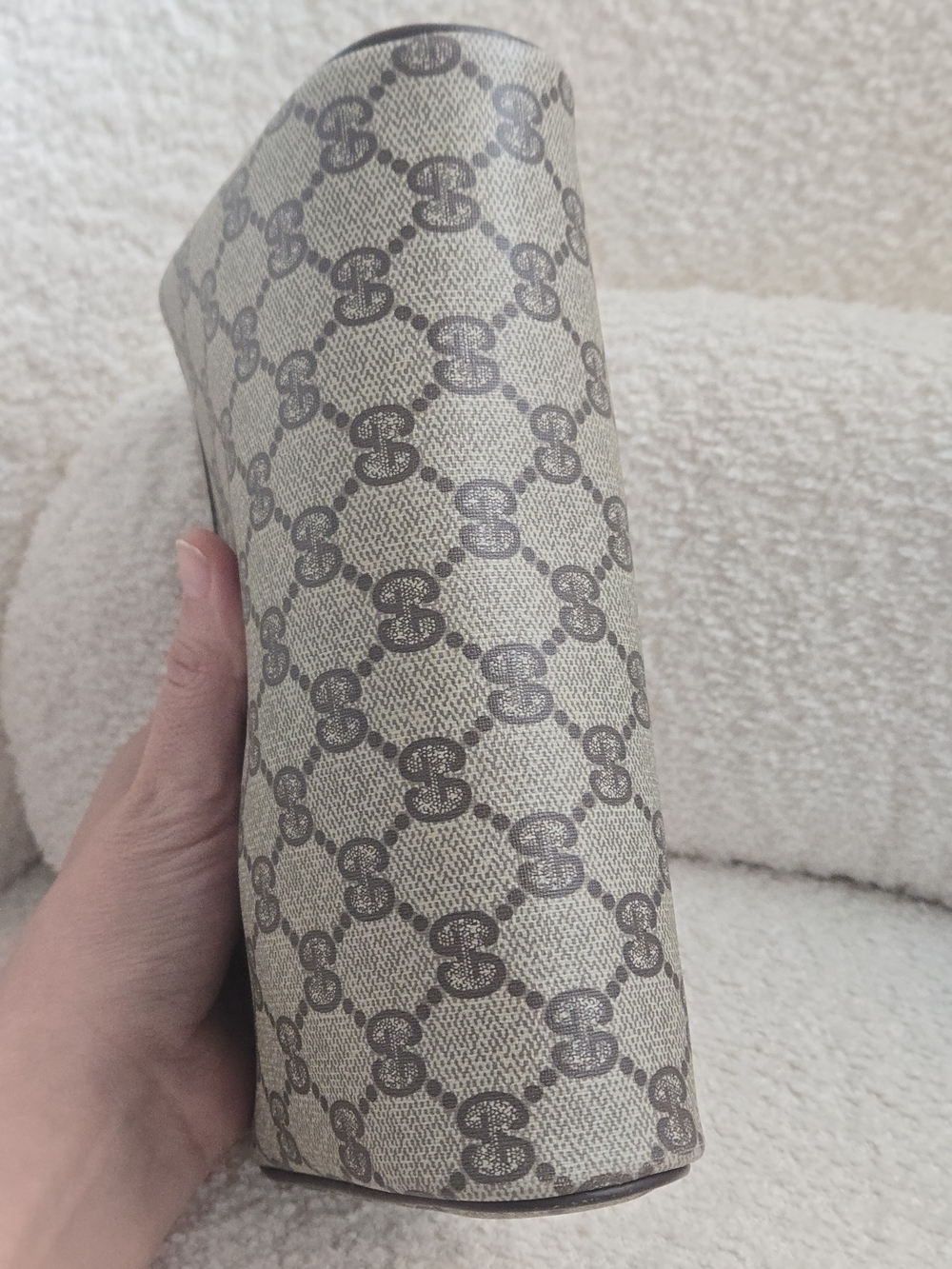 Vintage Gucci GG Monogram Cosmetic Pouch / Clutch - Picture 6 of 16